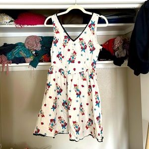 Disney Little Mermaid Ariel Tattoo Swing Dress Medium